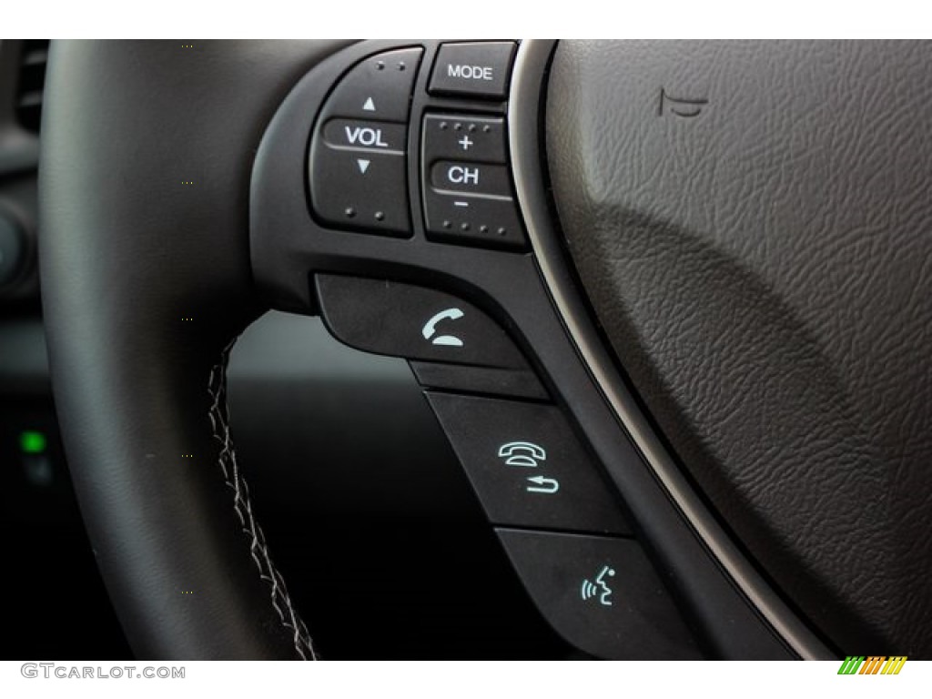 2019 Acura ILX A-Spec Ebony Steering Wheel Photo #131919888