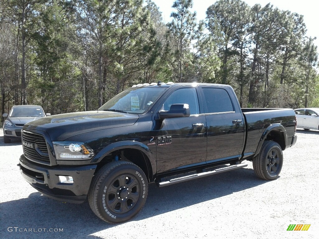 2018 2500 Laramie Crew Cab 4x4 - Brilliant Black Crystal Pearl / Black photo #1