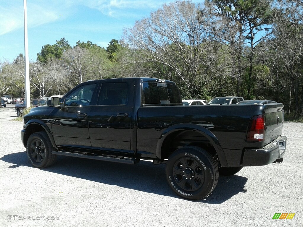 2018 2500 Laramie Crew Cab 4x4 - Brilliant Black Crystal Pearl / Black photo #3