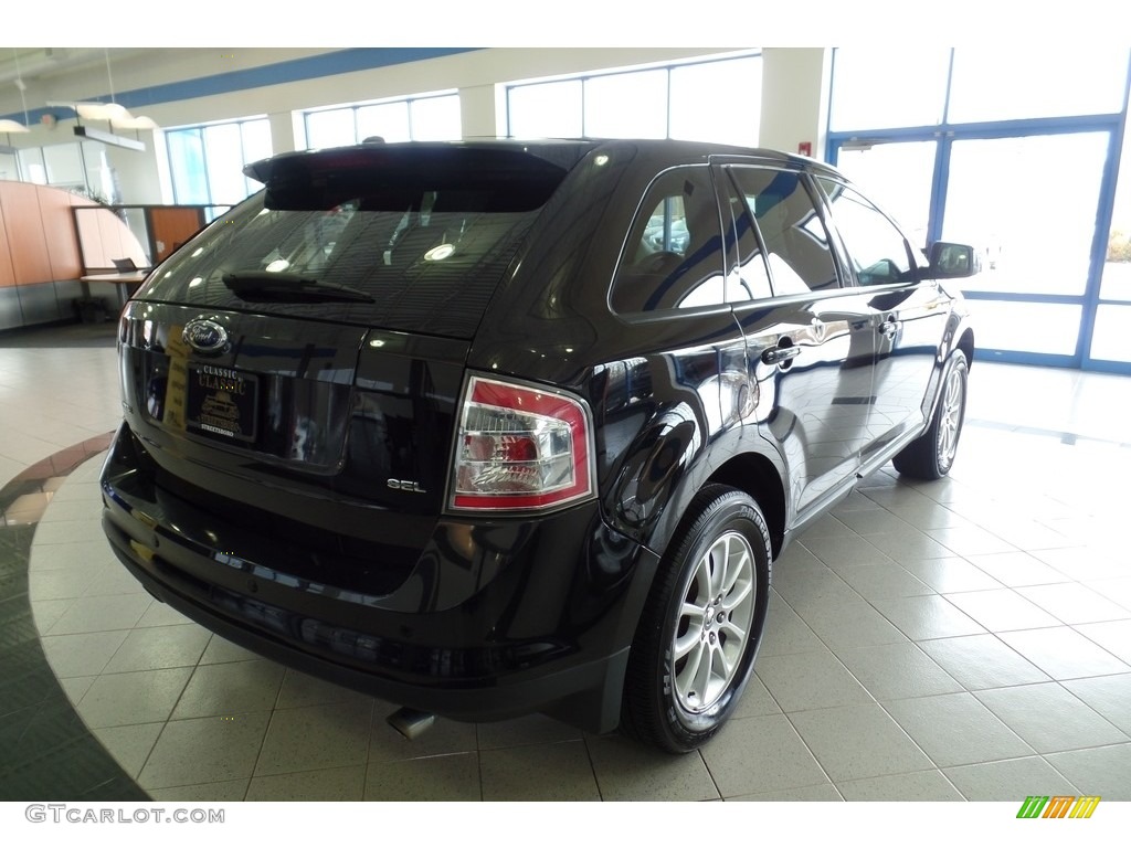 2007 Edge SEL Plus - Black / Charcoal Black photo #7