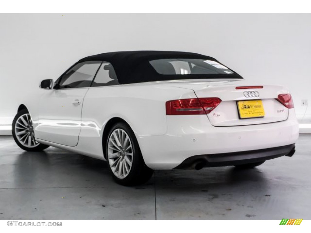 2010 A5 2.0T Cabriolet - Ibis White / Black photo #10