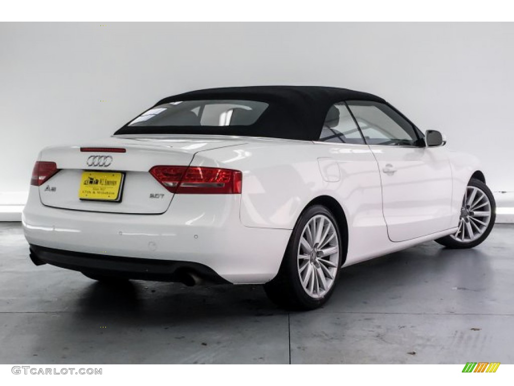 2010 A5 2.0T Cabriolet - Ibis White / Black photo #16