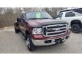 2005 Dark Copper Metallic Ford F350 Super Duty Lariat Crew Cab 4x4 Dually  photo #3