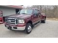 2005 Dark Copper Metallic Ford F350 Super Duty Lariat Crew Cab 4x4 Dually  photo #6