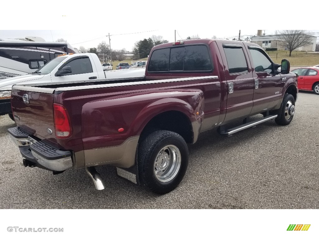 2005 F350 Super Duty Lariat Crew Cab 4x4 Dually - Dark Copper Metallic / Tan photo #12