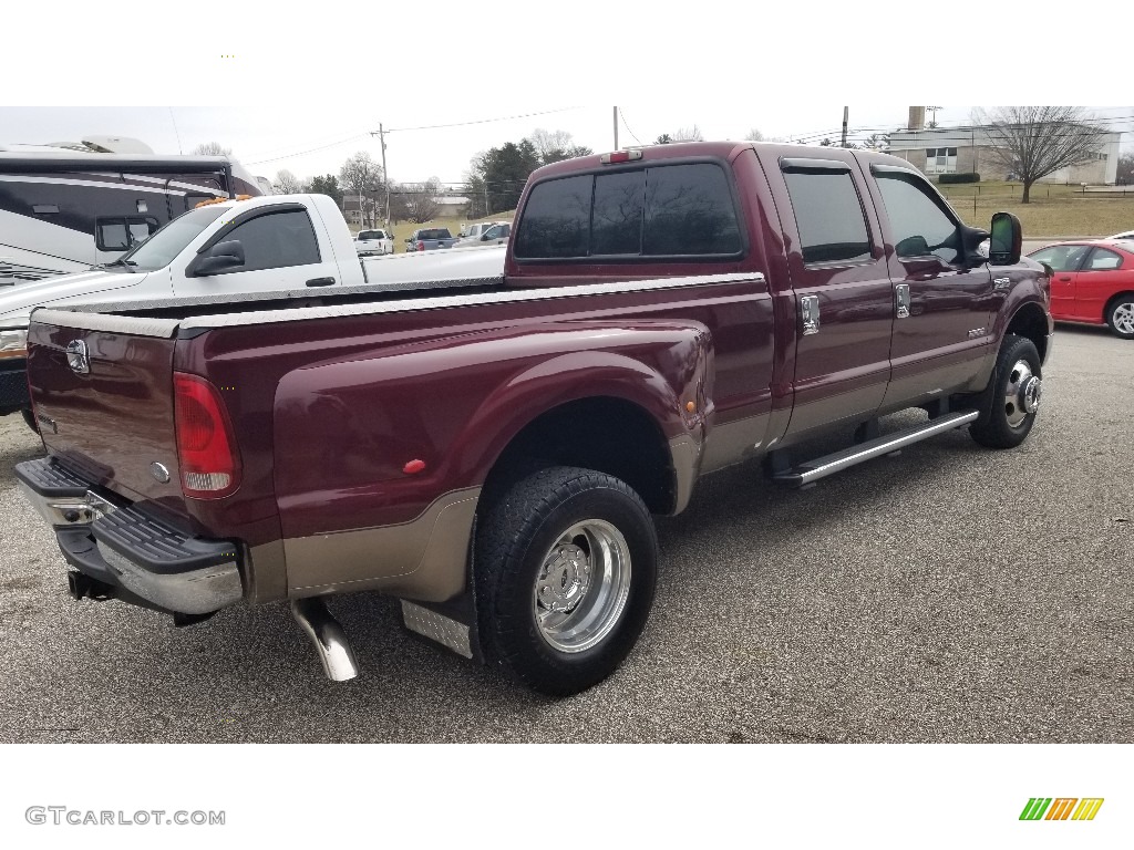 2005 F350 Super Duty Lariat Crew Cab 4x4 Dually - Dark Copper Metallic / Tan photo #13
