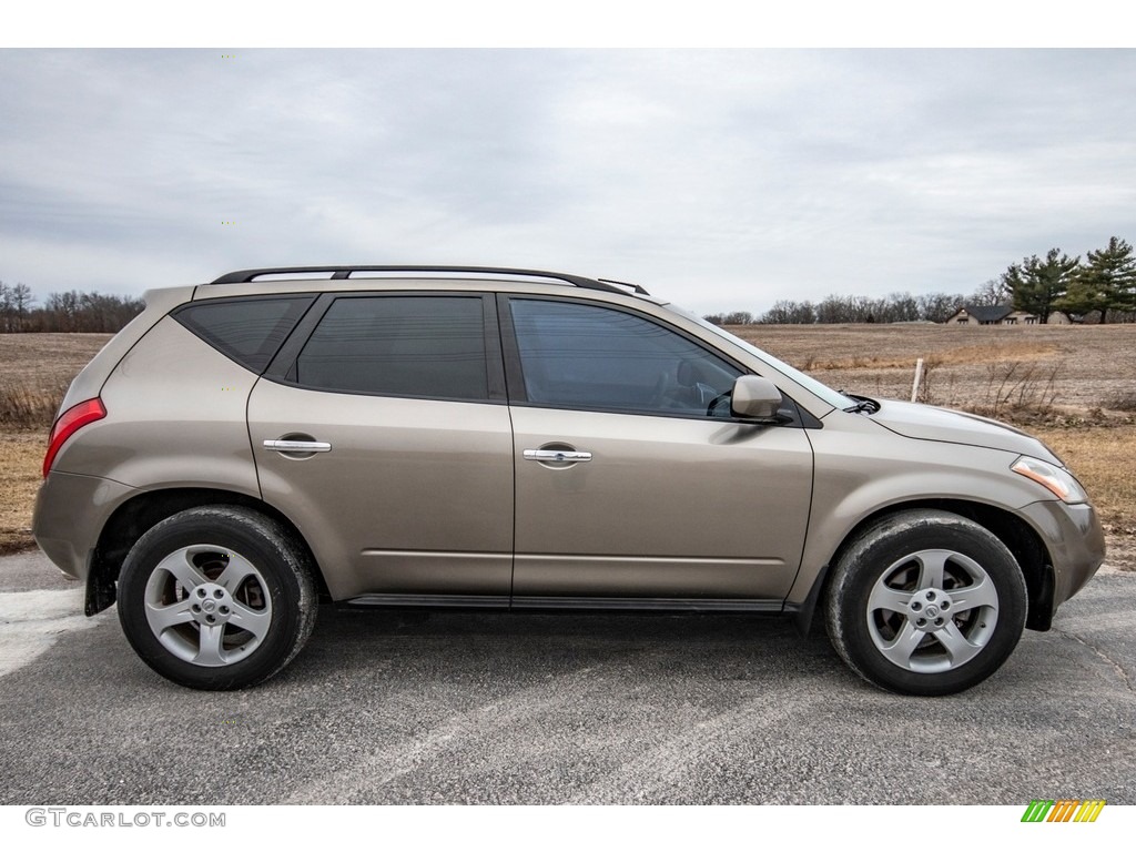 2003 Murano SL AWD - Luminous Gold Metallic / Cafe Latte photo #3