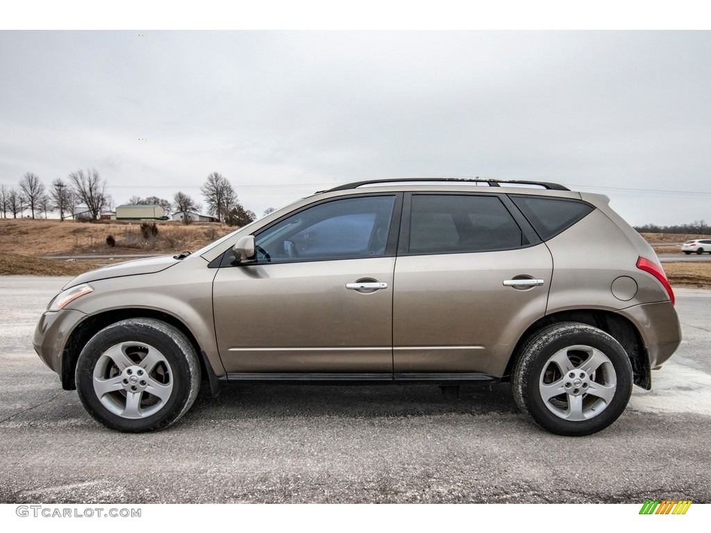 2003 Murano SL AWD - Luminous Gold Metallic / Cafe Latte photo #7