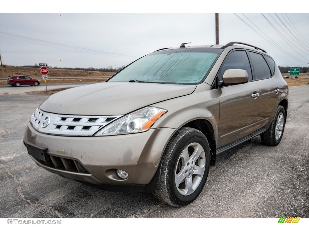 2003 Murano SL AWD - Luminous Gold Metallic / Cafe Latte photo #8