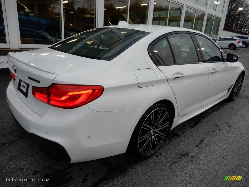 2018 5 Series M550i xDrive Sedan - Alpine White / Cognac photo #3