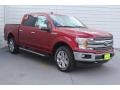 2019 Ruby Red Ford F150 Lariat Sport SuperCrew 4x4  photo #2