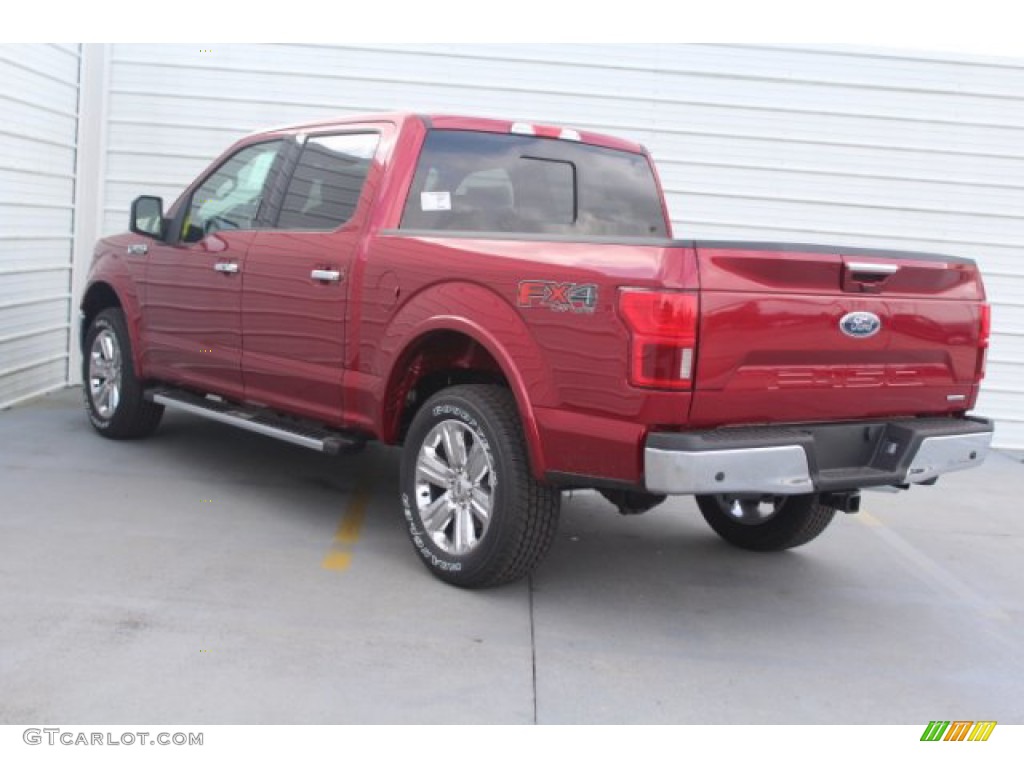 2019 F150 Lariat Sport SuperCrew 4x4 - Ruby Red / Earth Gray photo #6