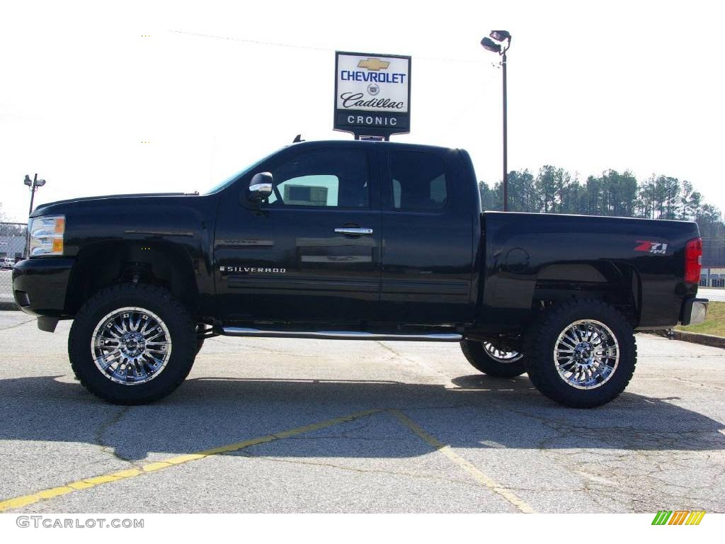 2009 Silverado 1500 LT Extended Cab 4x4 - Black / Ebony photo #1