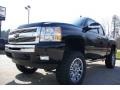 2009 Black Chevrolet Silverado 1500 LT Extended Cab 4x4  photo #2