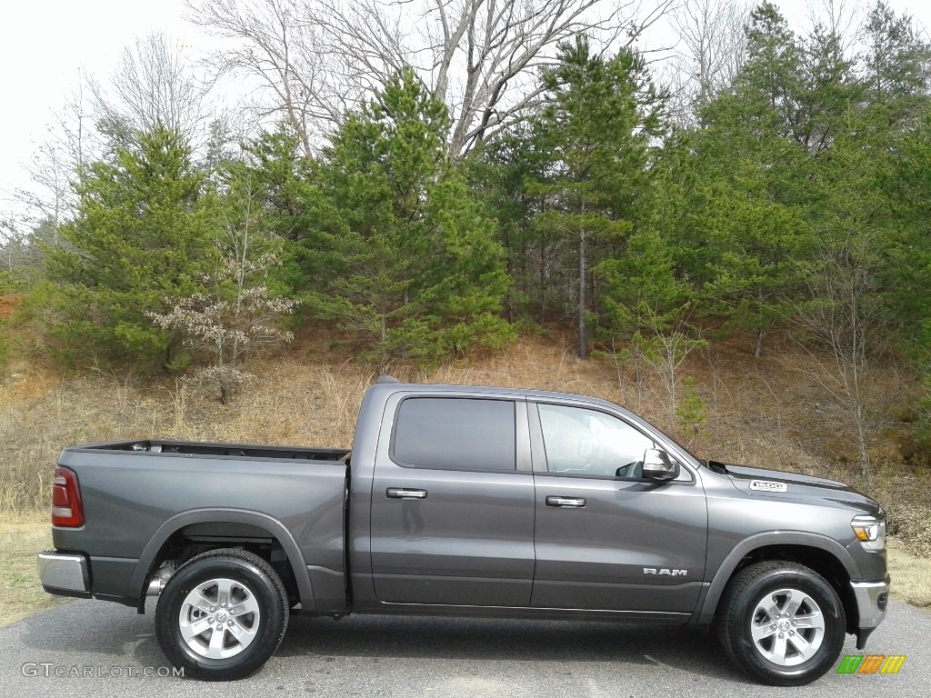 2019 1500 Laramie Crew Cab 4x4 - Granite Crystal Metallic / Black photo #5