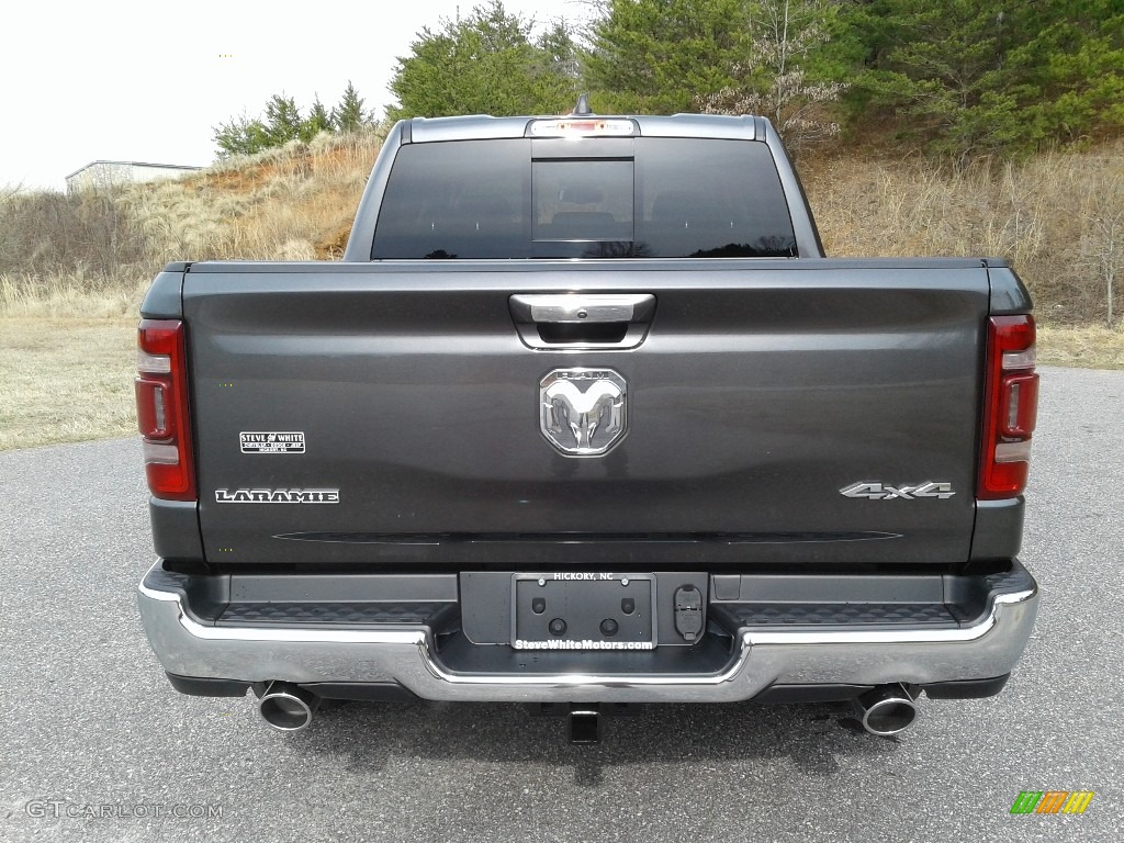2019 1500 Laramie Crew Cab 4x4 - Granite Crystal Metallic / Black photo #7
