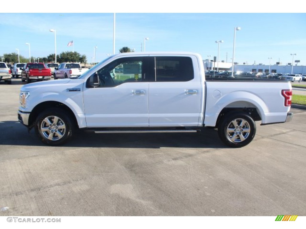 2018 F150 XLT SuperCrew - Oxford White / Earth Gray photo #5