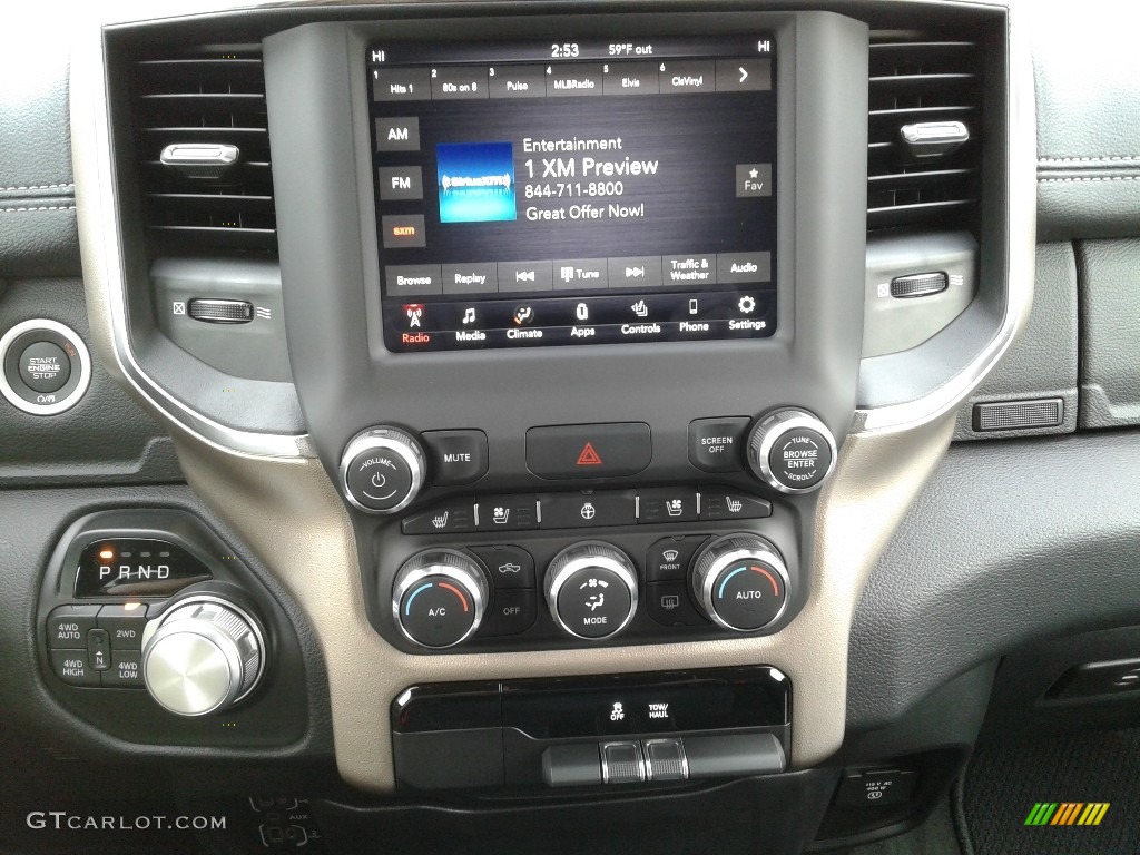 2019 1500 Laramie Crew Cab 4x4 - Granite Crystal Metallic / Black photo #23