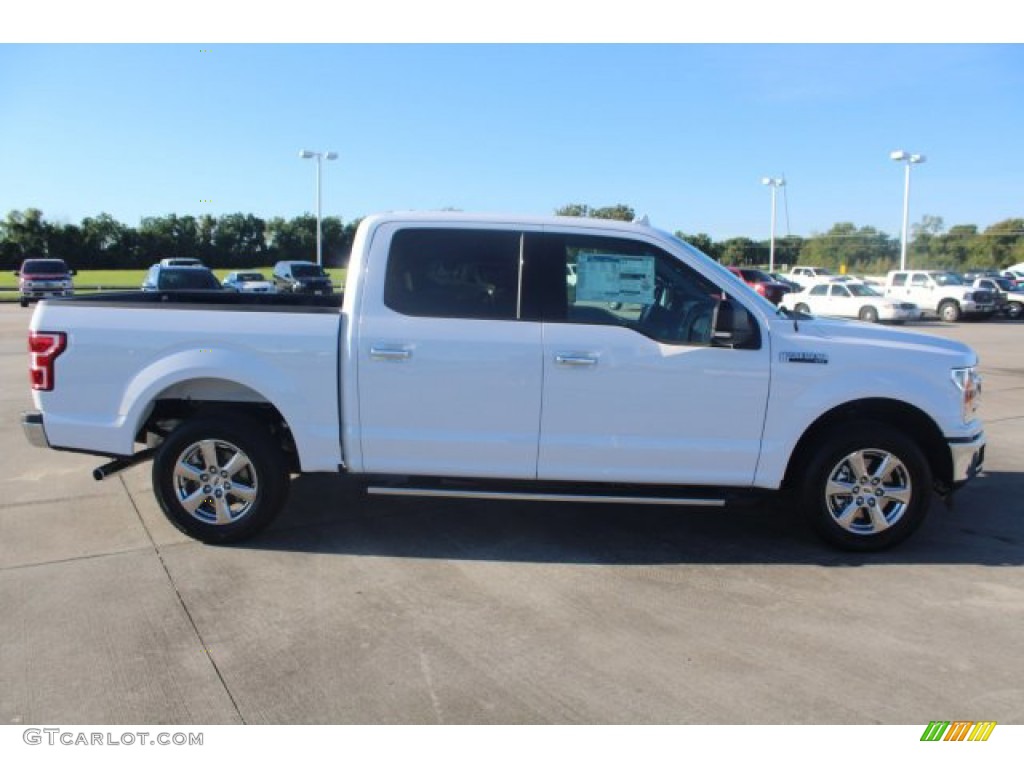 2018 F150 XLT SuperCrew - Oxford White / Earth Gray photo #11