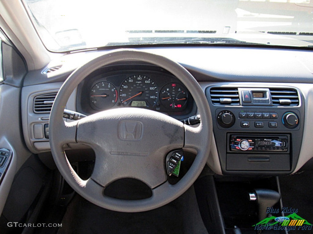 2001 Accord LX Sedan - Satin Silver Metallic / Quartz Gray photo #12