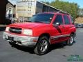2000 Wildfire Red Chevrolet Tracker 4WD Hard Top  photo #1