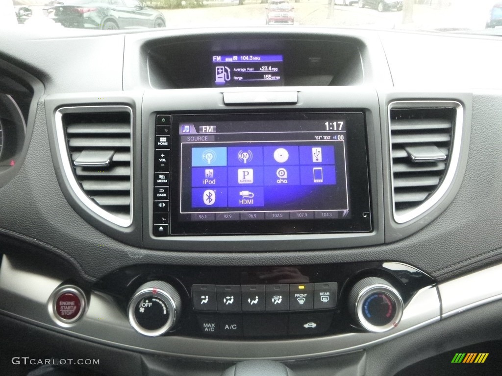 2016 CR-V EX AWD - Alabaster Silver Metallic / Black photo #17