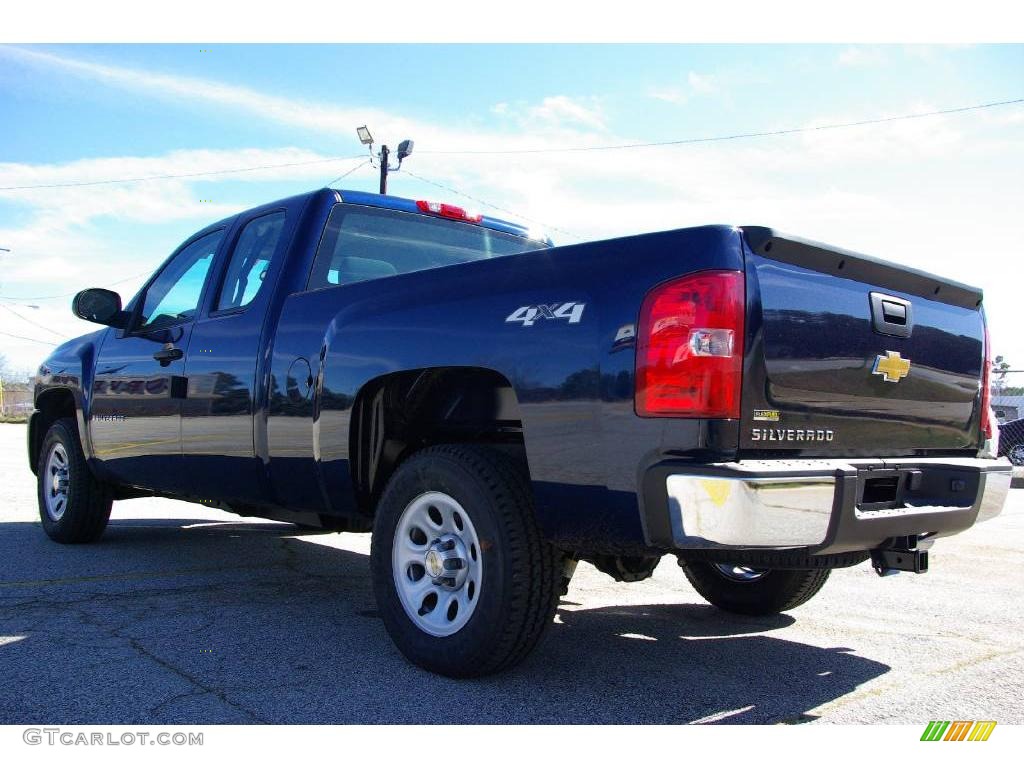 2009 Silverado 1500 Extended Cab 4x4 - Imperial Blue Metallic / Dark Titanium photo #8