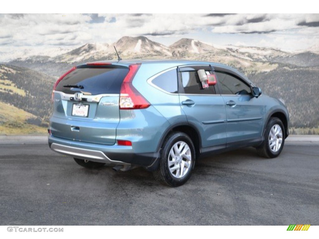 2016 CR-V EX AWD - Obsidian Blue Pearl / Beige photo #3