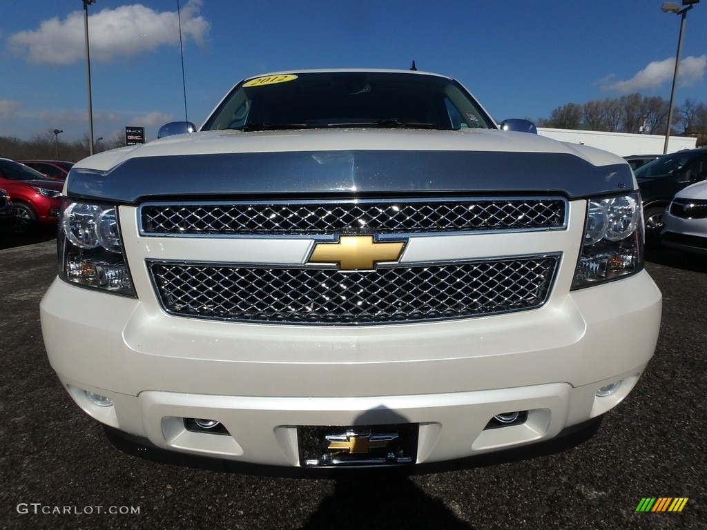 2012 Avalanche LTZ 4x4 - White Diamond Tricoat / Dark Cashmere/Light Cashmere photo #3