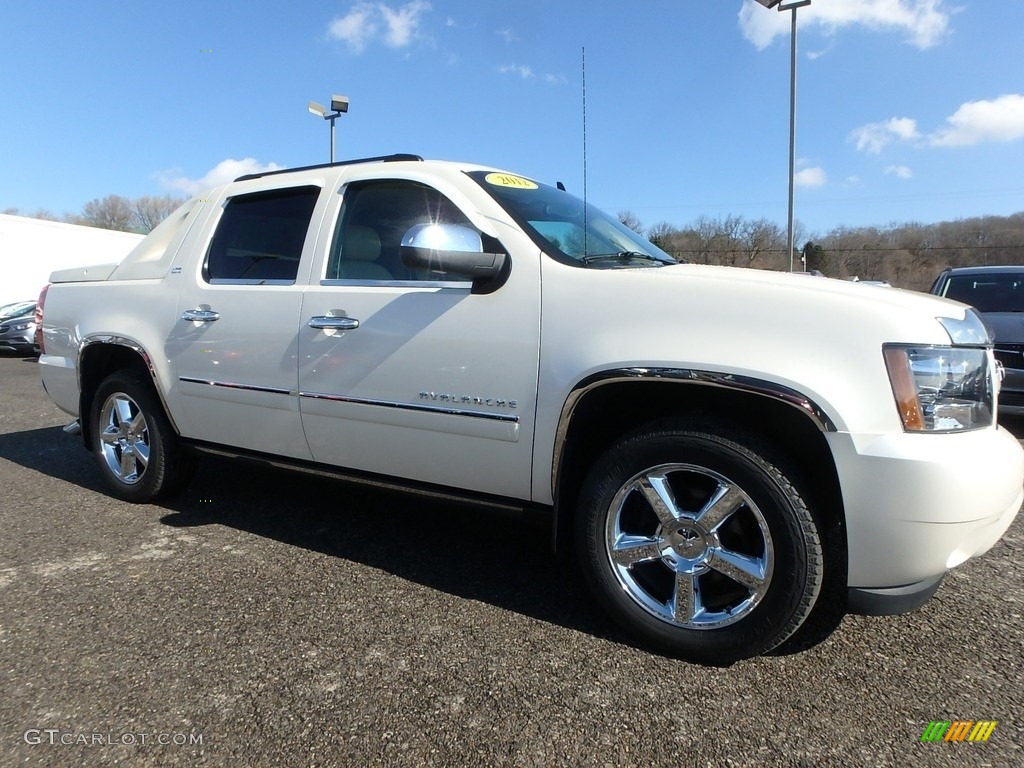 2012 Avalanche LTZ 4x4 - White Diamond Tricoat / Dark Cashmere/Light Cashmere photo #4