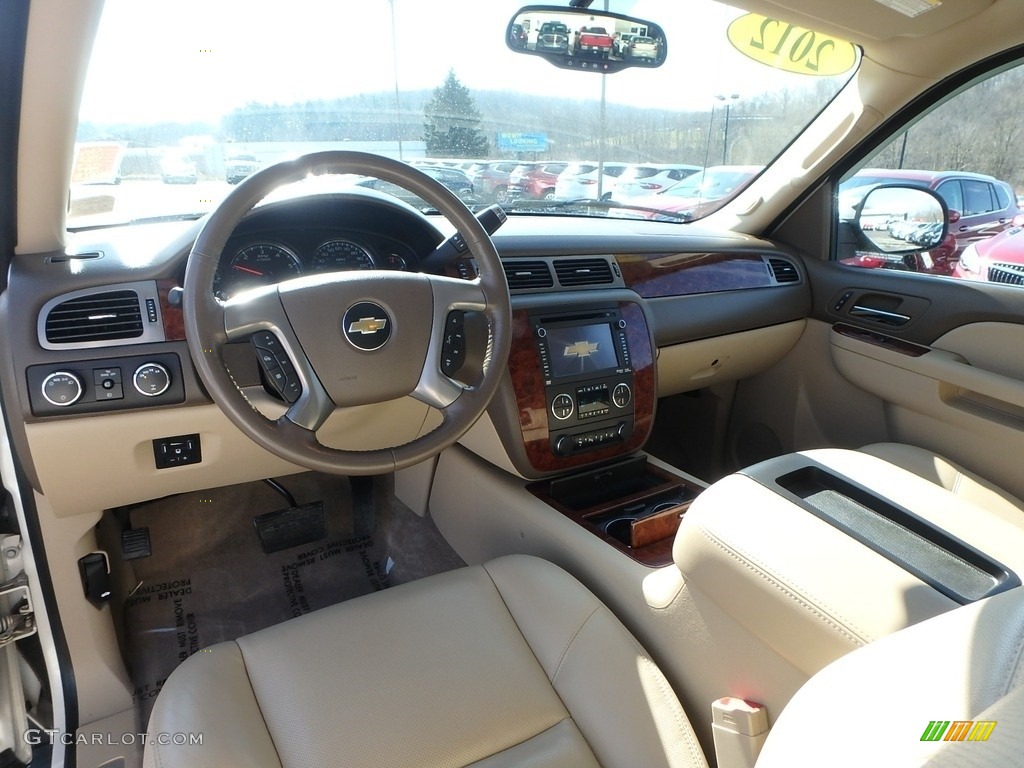 2012 Avalanche LTZ 4x4 - White Diamond Tricoat / Dark Cashmere/Light Cashmere photo #15