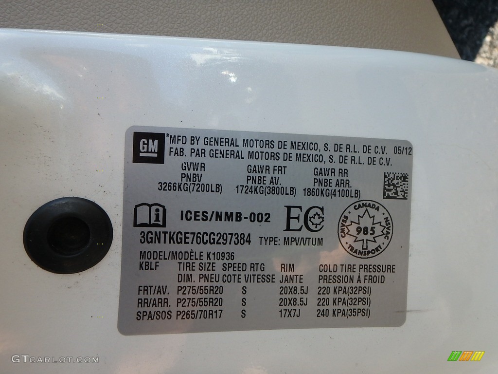 2012 Avalanche LTZ 4x4 - White Diamond Tricoat / Dark Cashmere/Light Cashmere photo #17