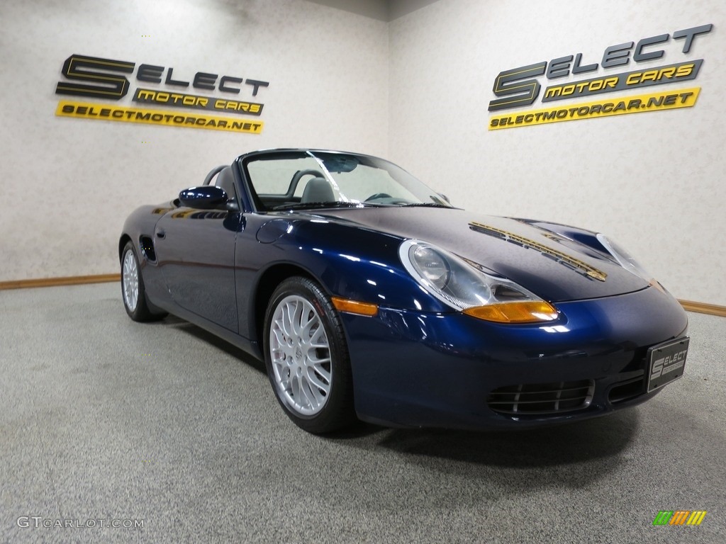2001 Boxster S - Lapis Blue Metallic / Graphite Grey photo #11