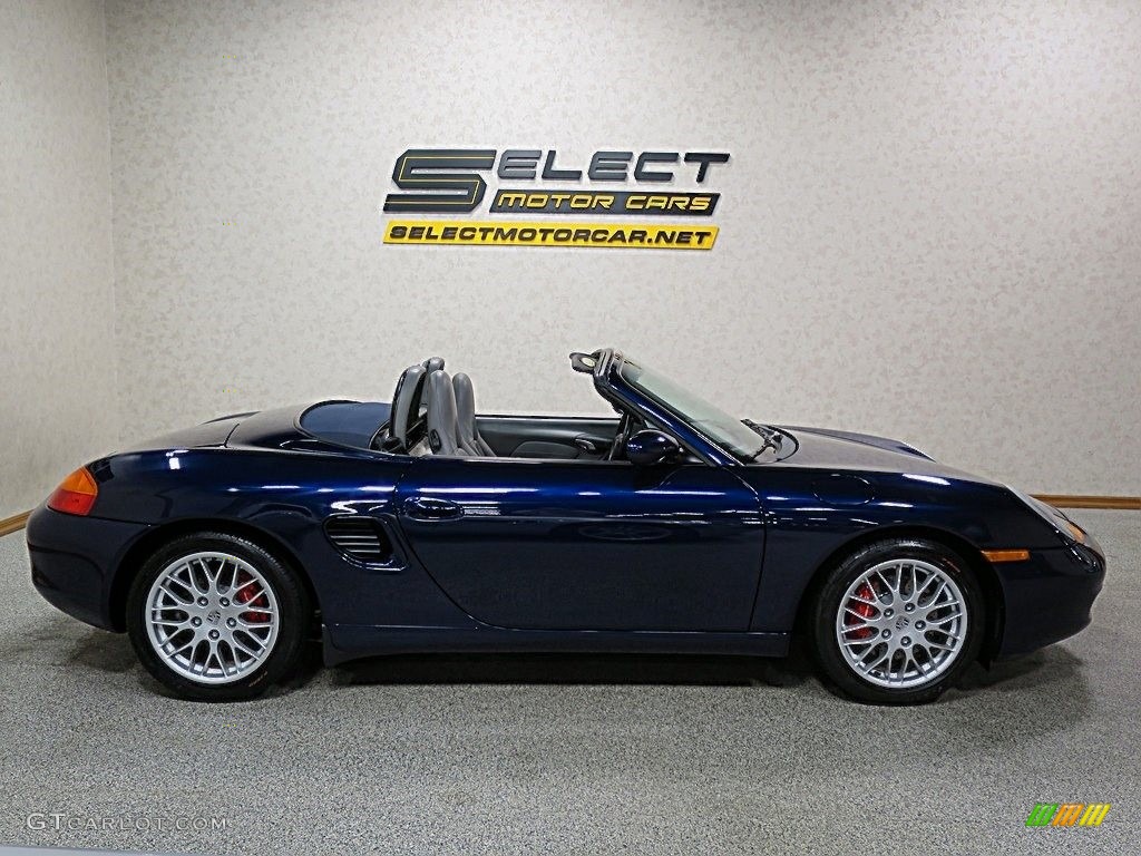 2001 Boxster S - Lapis Blue Metallic / Graphite Grey photo #12