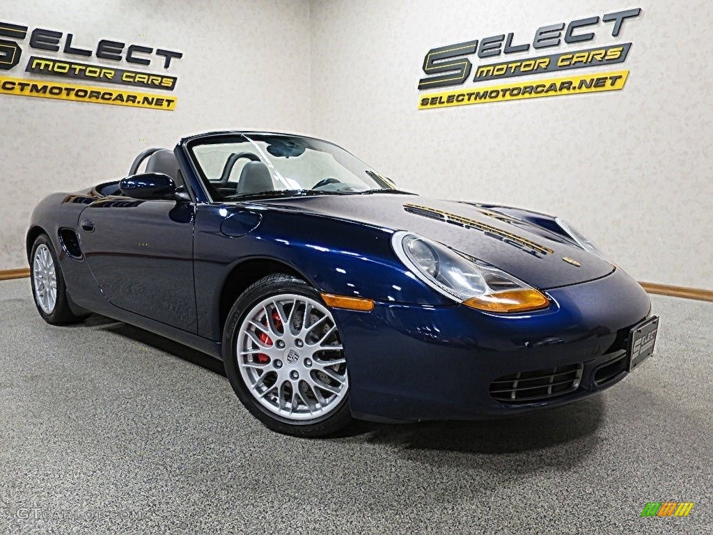 2001 Boxster S - Lapis Blue Metallic / Graphite Grey photo #13