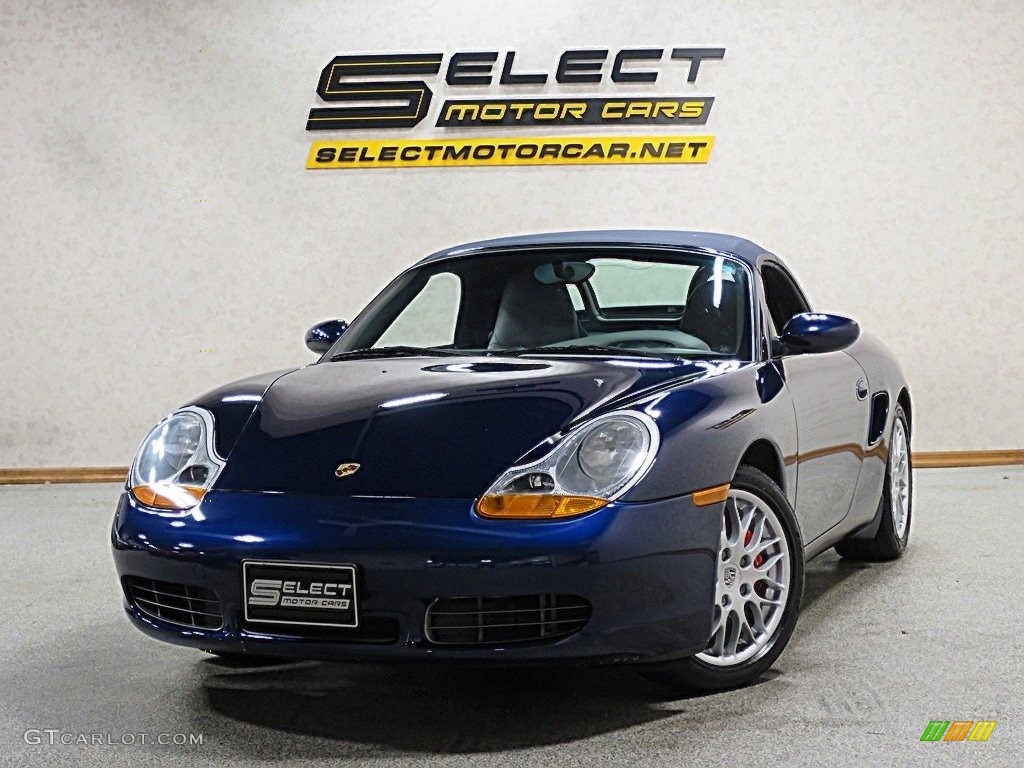 2001 Boxster S - Lapis Blue Metallic / Graphite Grey photo #14