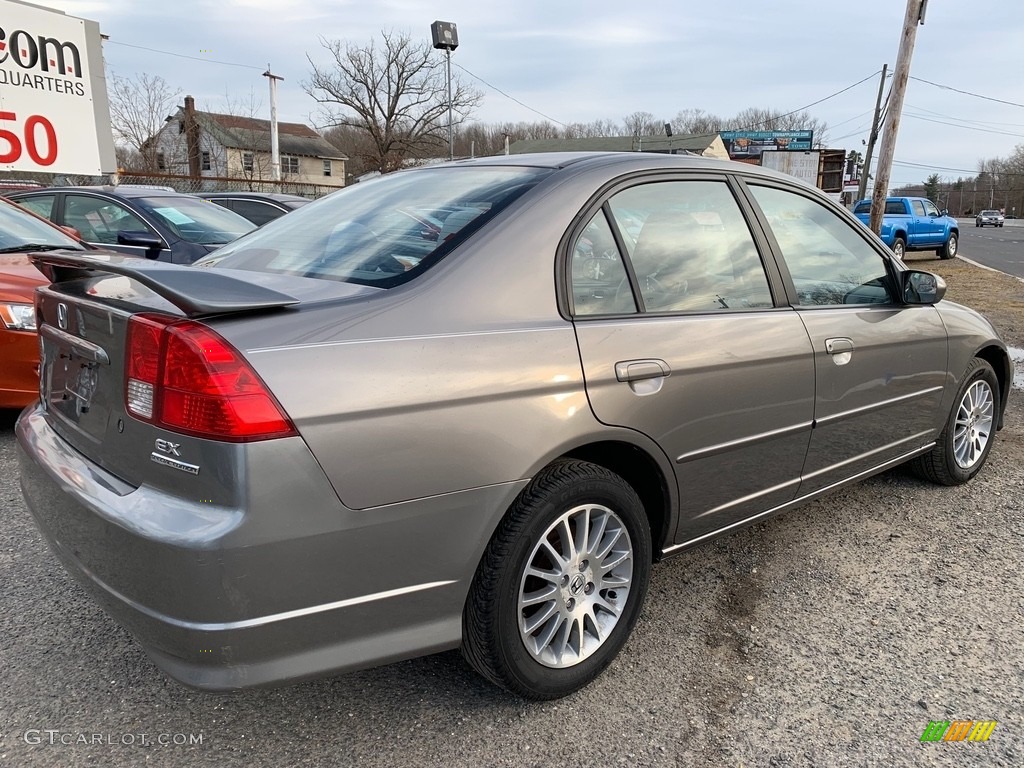 2005 Civic EX Sedan - Shoreline Mist Metallic / Gray photo #3