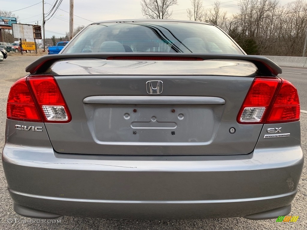 2005 Civic EX Sedan - Shoreline Mist Metallic / Gray photo #4