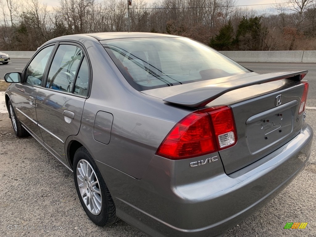 2005 Civic EX Sedan - Shoreline Mist Metallic / Gray photo #5