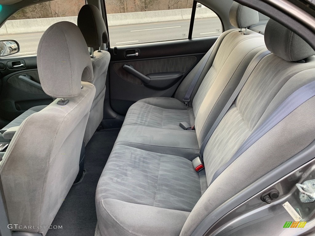 2005 Civic EX Sedan - Shoreline Mist Metallic / Gray photo #11
