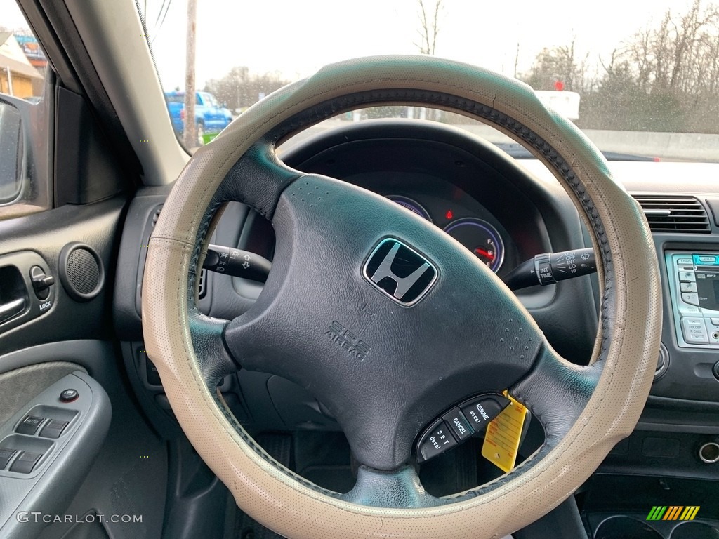 2005 Civic EX Sedan - Shoreline Mist Metallic / Gray photo #17