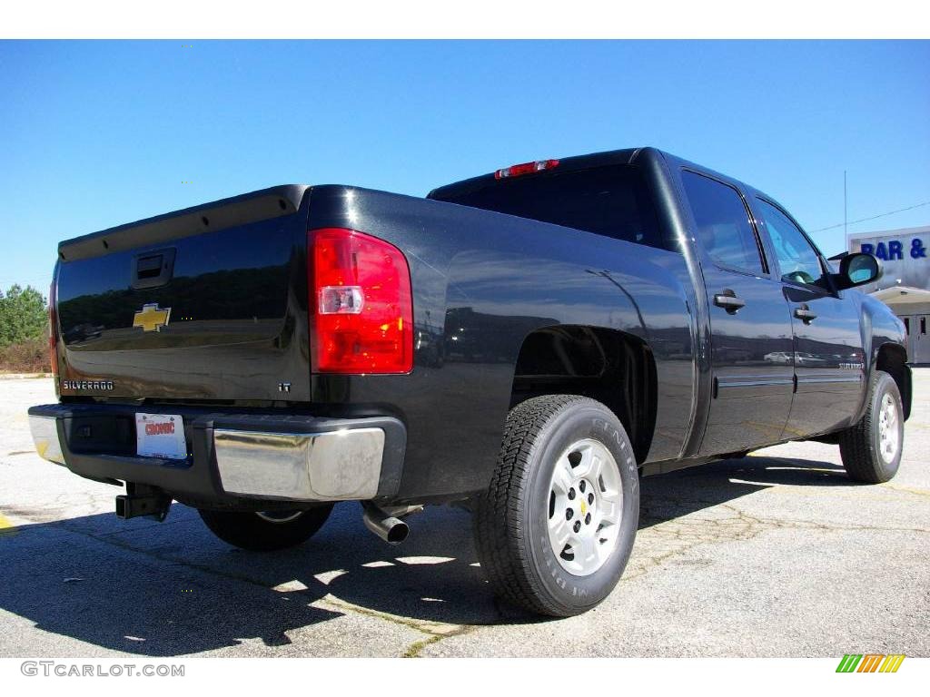 2009 Silverado 1500 LT Crew Cab - Black Granite Metallic / Light Titanium photo #6