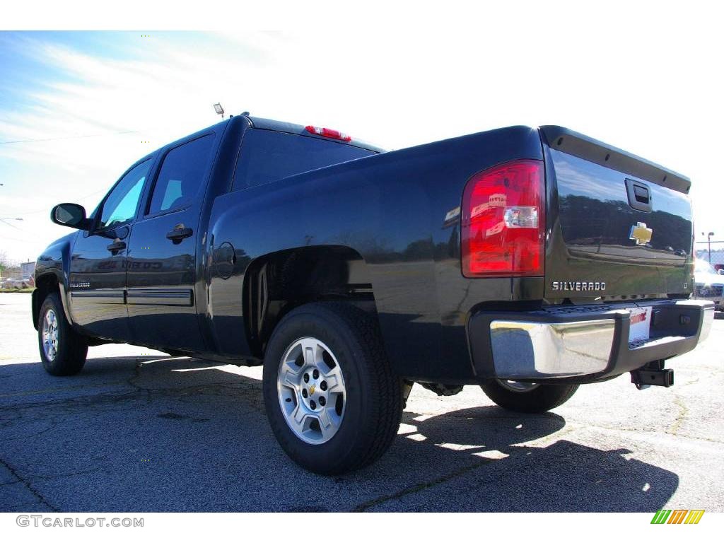 2009 Silverado 1500 LT Crew Cab - Black Granite Metallic / Light Titanium photo #8