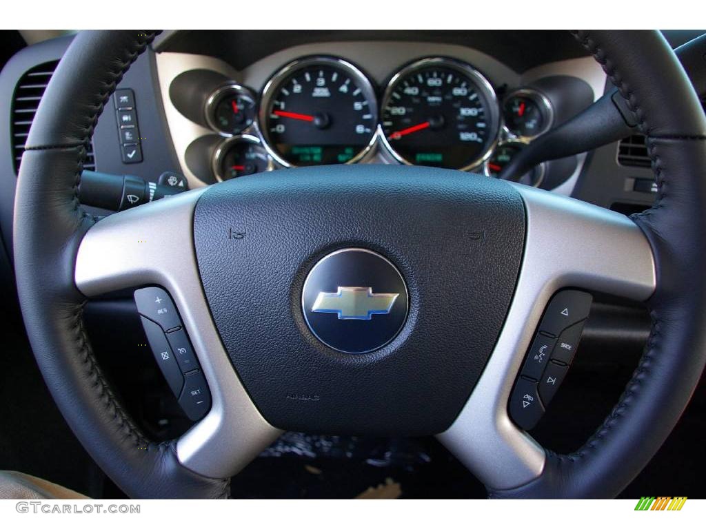 2009 Silverado 1500 LT Crew Cab - Black Granite Metallic / Light Titanium photo #16