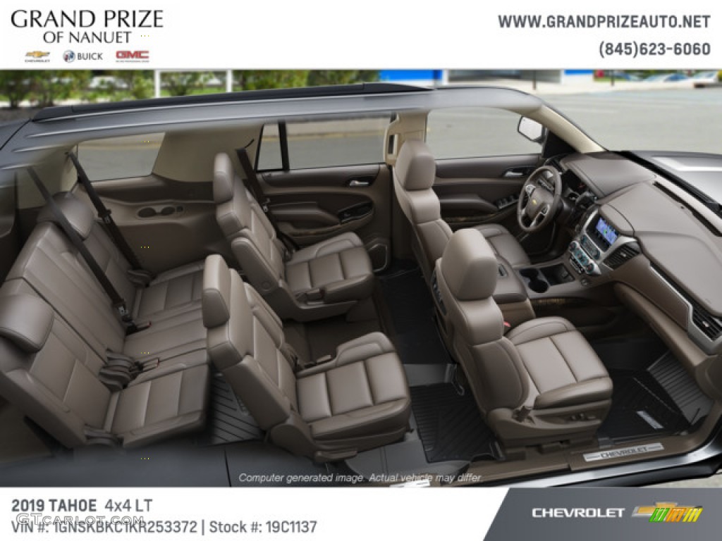 2019 Tahoe LT 4WD - Summit White / Cocoa/Dune photo #6