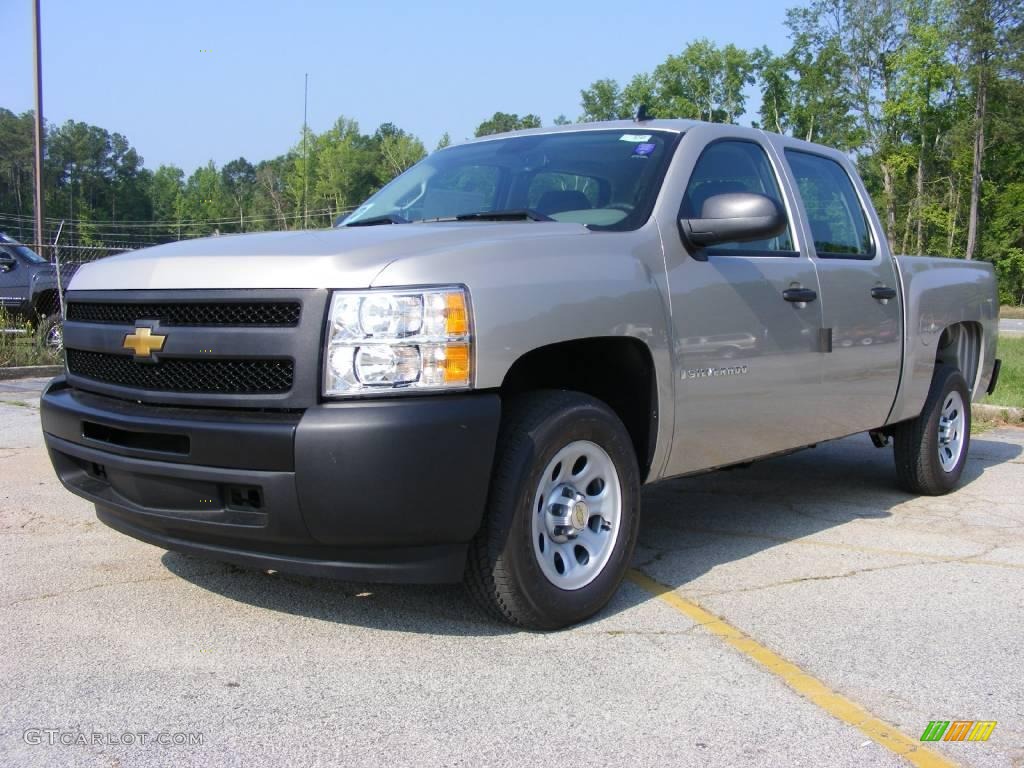 2009 Silverado 1500 Crew Cab - Silver Birch Metallic / Dark Titanium photo #2