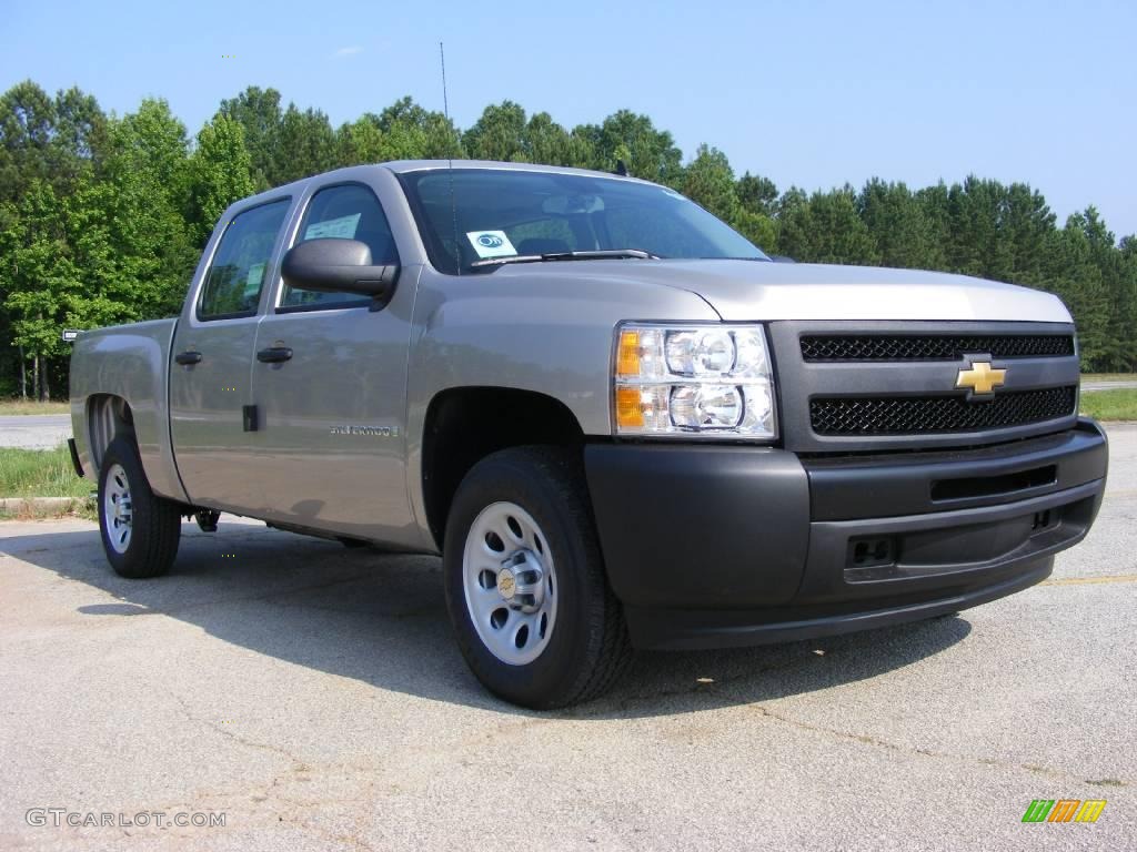 2009 Silverado 1500 Crew Cab - Silver Birch Metallic / Dark Titanium photo #4