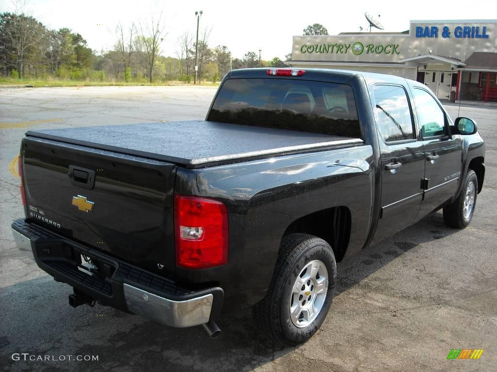 2009 Silverado 1500 LT XFE Crew Cab - Black Granite Metallic / Light Cashmere photo #6