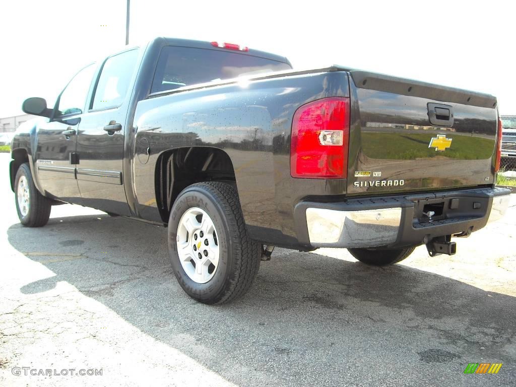 2009 Silverado 1500 LT XFE Crew Cab - Black Granite Metallic / Light Cashmere photo #8