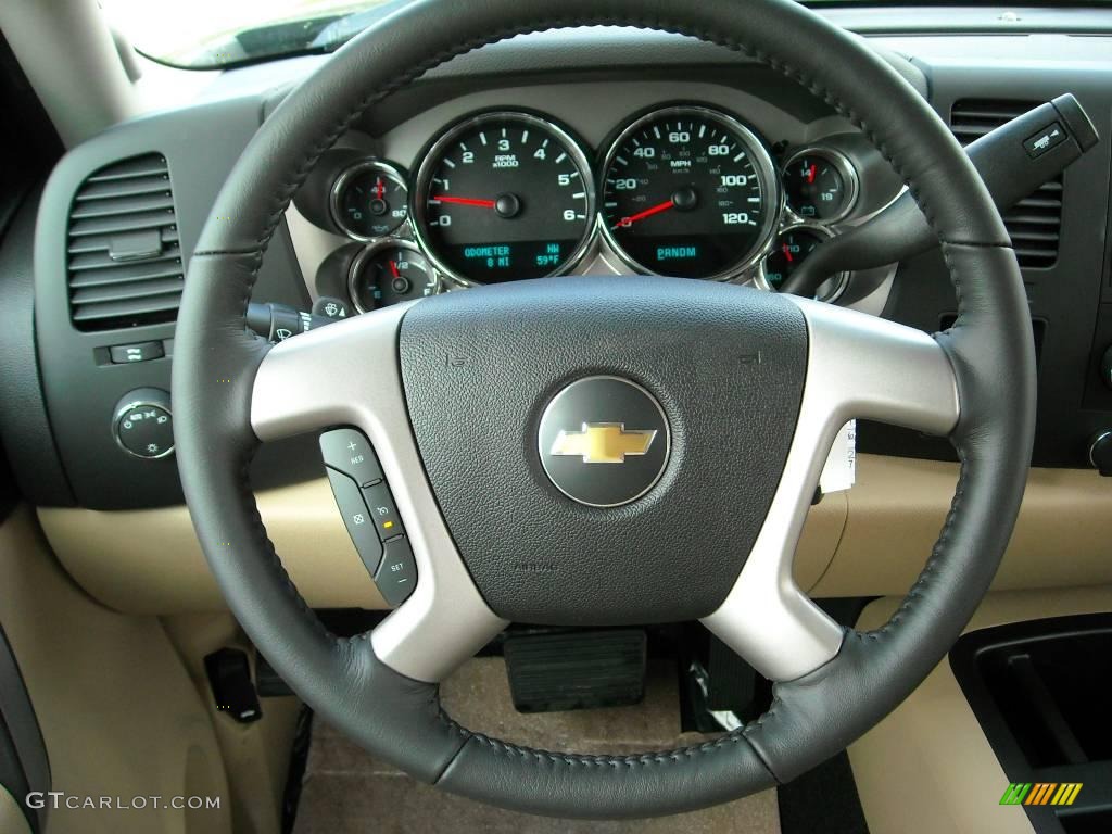 2009 Silverado 1500 LT XFE Crew Cab - Black Granite Metallic / Light Cashmere photo #26